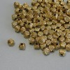 Okucia do biżuterii – koralik-wkładka, kolor złoty, średnica 4×3,5 mm ± otwór, średnica 1,5 mm ± opakowanie 20 g (~130 szt.)