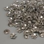 Furnitura jubilerska – kapeluszek do koralika, kolor metalu: srebro, średnica 6×1 mm ± otwór, średnica 1 mm ± opakowanie 20 g (~148 szt.)