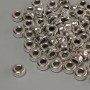 Koralik-wstawka w kolorze srebra, średnica 5×3 mm ± otwór, średnica 2,5 mm ± opakowanie 20 g (~74 szt.)