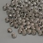Furnitura jubilerska – koralik-wstawka, kolor metalu: srebro, średnica 4×3,5 mm ± otwór 1,4 mm ± opakowanie 20 g (~120 szt.)