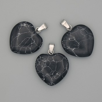 Wisiorek Serce z agatu 20×20×25 mm+