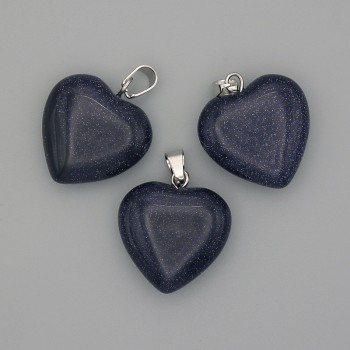 Wisiorek Serce z awenturynu Noc Kairowa 20×20×25mm+