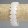 Bransoletka z górskiego kryształu, fasetowane zaokrąglone ogniwo, średnica 20×10, 5 mm +/-, długość 18 cm +/- elastyczna