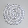 Koraliki z górskiego kryształu — gładkie kulki, średnica około 8 mm, na nitce, długość 38 cm+