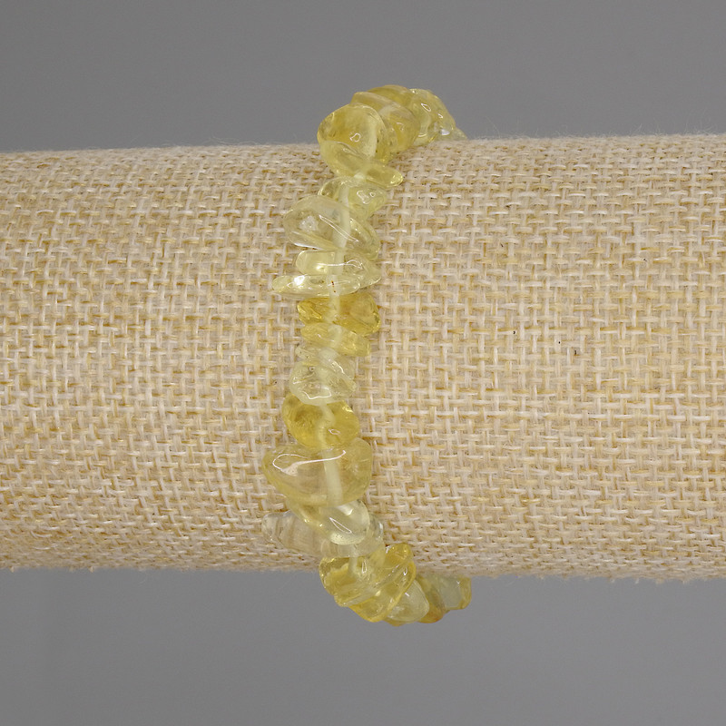 Bransoletka z cytryną – drobinki, średnica 8–15×2–6 mm, długość 18 cm, elastyczna