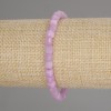 Bransoletka z kunzytu fasetowana kostka 5×5 mm, długość 18 cm, elastyczna