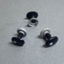 Oczka do zabawek czarne owalne 13x10 mm, opakowanie 50 par