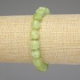 Bransoletka z chryzolitu i oliwinem, fasetowane kostki 8×8 mm, koraliki 3 mm, długość 18 cm, na elastycznej nici