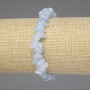 Bransoletka z akwamarynu – drobiny 7–8×4–7 mm, długość 18 cm, elastyczna