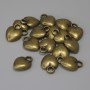 Wisiorek-zawieszka Serce, kolor metalu: brązowy, średnica 12×9 mm, otwór 2,4 mm, opakowanie 16 szt.