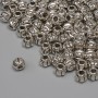 Koralik-wstawka w kolorze srebrnym, średnica 3,5×4 mm, otwór 1,6 mm, opakowanie 67 szt.