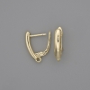Zawieszki do kolczyków z metalem złocistym 18×3 mm – para