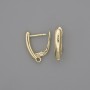 Zawieszki do kolczyków z metalem złocistym 18×3 mm – para