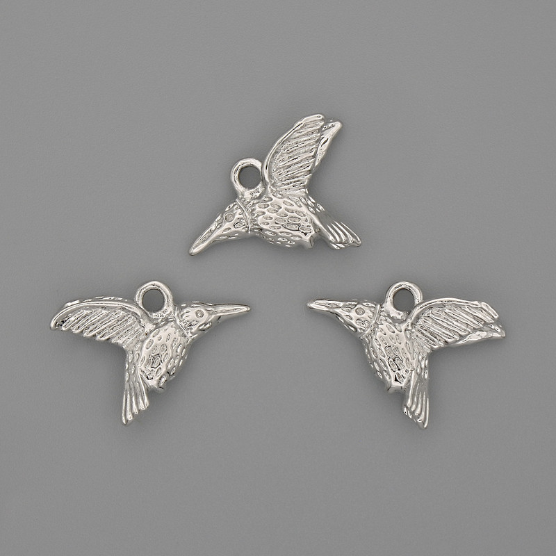 Wisiorek Koliber 19×15 mm ± srebrzysty metal