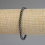 Bransoletka z hematytu, gładkie kulki 4 mm