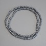 Koraliki hematytu w kolorze srebra, szlifowane, w kształcie rondeli 4×3 mm ±, na żyłce, długość 38 cm+