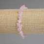 Bransoletka z różowego kwarcu – odłamki 5–12×2–5 mm, długość 18 cm, elastyczna