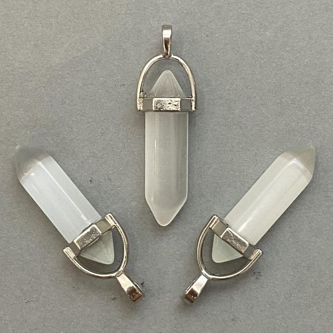Wisiorek Kocie Oko, sześciokątny kryształ, kula, 8×31×41 mm+