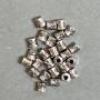 Wstawka koralikowa, kolor metalu: srebrny, średnica 4×3 mm, otwór 2 mm, opakowanie 20 g (~110 szt.)