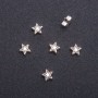 Wkładka ozdobna «Gwiazda duża», średnica 7 mm, opakowanie 20 g, +/- 52 szt.