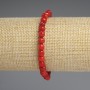 Bransoletka z koralu fasetowanego, średnica 5–6 mm, 5×5 mm, długość 18 cm, elastyczna
