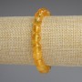 Bransoletka z cytryną – gładkie kulki, średnica 8,5 mm, długość 18 cm, na elastycznej gumce