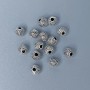 Koralik-wstawka do biżuterii, kolor metalu: srebrny, średnica 5×5 mm ±, otwór 1,5 mm ±, pakowanie 20 g (~48 szt.)