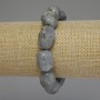 Bransoletka z labradorytu fasetowana kulka, średnica 18–20×13–16 mm, długość 18 cm, na elastycznej gumce