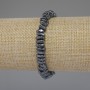 Bransoletka z hematitu galtiwka, średnica 8-9×3 mm, długość 18 cm, elastyczna
