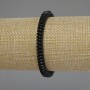 Bransoleta z czarnego hematytu, rondel 18 cm