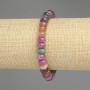 Bransoletka z turmalinu rondel, średnica 8,5 × 5 mm, długość 18 cm, elastyczna