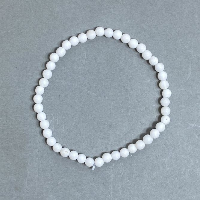 Bransoletka z agatu – kuleczki, średnica 4 mm, długość 18 mm, elastyczna