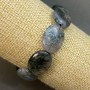 Bransoletka z agat mechowy w owalnych koralikach 20×15 mm+-, długość 18 cm (elastyczny sznurek)