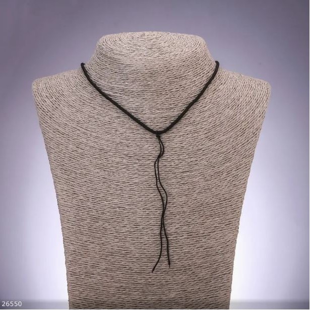 Czarny sznurek na szyję, średnica 2,5 mm, długość 50 cm