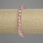 Bransoletka z czeskiego kryształu, fasetowane rondelki 8×6 mm, długość 18 cm, na elastycznej gumce