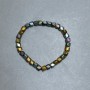 Bransoletka z hematitu – fala, średnica kulek około 6×6 mm, długość 18 cm, na elastycznej gumce