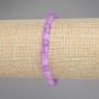 Bransoletka z lawendowego ametystu, fasetowane sześciany 5×5 mm, długość 18 cm, elastyczna