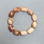 Bransoletka z pustynnego jaspisu w kształcie barila 17×13 mm, długość 18 cm, elastyczna
