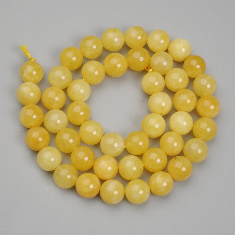 Kuleczki cytrynowe, średnica 8,5 mm, długość 38 cm, na nitce