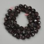 Koraliki granatu wielościenne, średnica 8 mm, długość 38 cm
