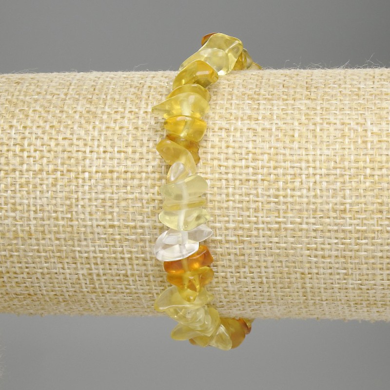 Bransoletka z cytryną – drobiny, średnica 6–13×2,5 mm, długość 18 cm, elastyczna
