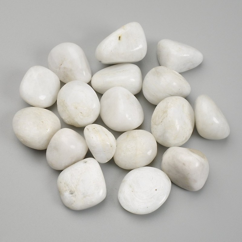 Naturalny kamień adular fasetowany, samorodki bez otworu, 18–21×16–18 mm +/- (za 100 g +/-)