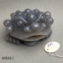 Pamiątkowa statuetka żaby pieniężnej Chan Chu z dymnego agatu 70×68×58 mm ± waga 262 g
