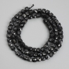 Wyprzedaż! Koraliki z czarnego turmalinu, fasetowane sześciany, średnica 4×4 mm ± na nitce, długość 39 cm+