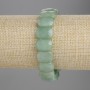 Bransoletka z nefrytu, fasetowane ogniwo 14×10 mm, długość 18 cm, elastyczna