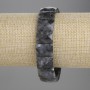 Bransoletka z labradorytu, fasetowane ogniwa 15×11 mm, długość 18 cm, na elastycznej żyłce