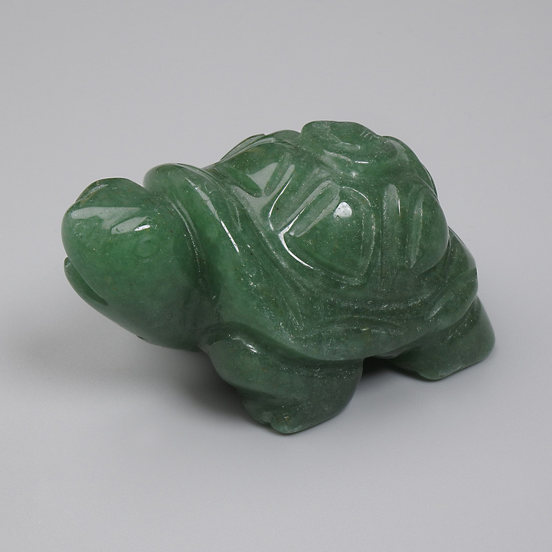 Statuetka pamiątkowa «Żółw» z nefrytu 50×30×25 mm+
