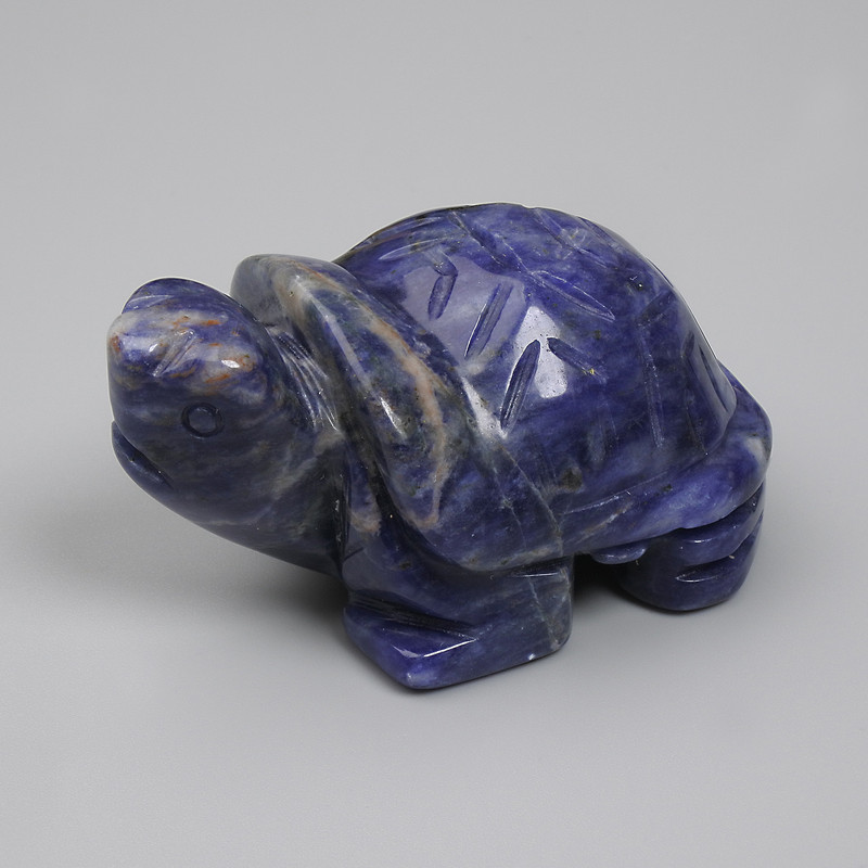 Pamiątkowa statuetka żółwia z sodalitu 50×30×25 mm+