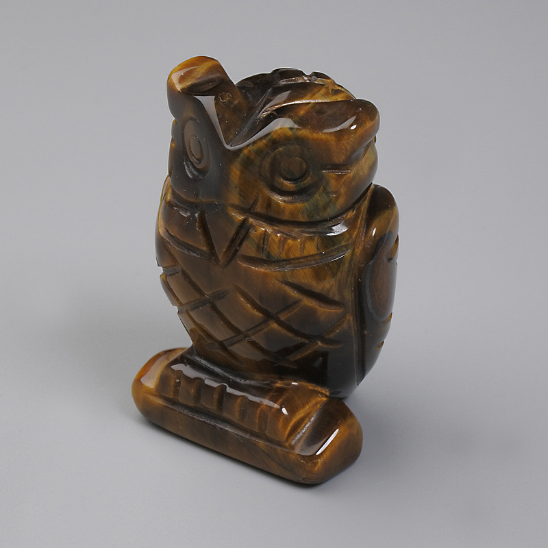 Figurka pamiątkowa «Sowa» z oczem tygrzymim 52×33×25 mm+