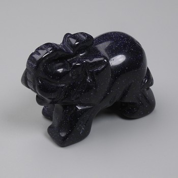 Pamiątkowa statuetka słonia z awenturynu „Noc Kairu” 55×35×26 mm+